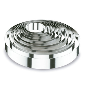 Set di anelli per torte rotondi in acciaio inossidabile, strumento da pasticceria per torte a strati - Product Image 1