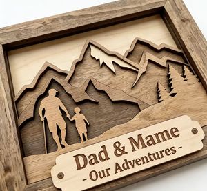 Decorazioni da Parete per la Festa del Papà, Souvenir in Legno, Regali per la Festa del Papà, Decorazioni in Legno per la Festa del Papà - Product Image 2