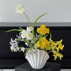 Vases de qualité supérieure Alice <span class=keywords><strong>Iris</strong></span> et Seashell, fleurs artificielles, articles décoratifs pour les magasins et les salons - Product Image 3