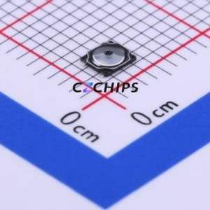 1TS016A-1900-0600-CT Tactile Switch SMD,2.6x3mm Switch Single Pole Single Throw Round Button 1.9N Vertical Mount - Product Image 1