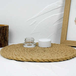 Different Sizes Luxury Frosted <b>Glass</b> Cream Jar Gold Lid Cosmetic <b>Container</b> - Product Image 4
