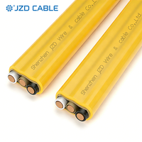 JZD 600V 90 ℃   Câble jaune de type NM-B FT1 avec gaine en PVC ignifuge et terre nue pour câblage de circuit de branche de maison modulaire préfabriquée