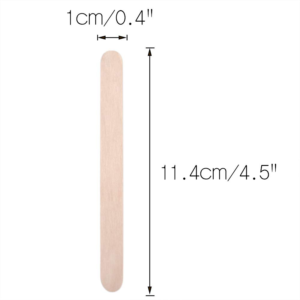Popsicle En Bois Bâton de Popsicle Maison Bâtons De Glace En Bois Naturel Bâtons D'artisanat Idéal pour L'artisanat Maison