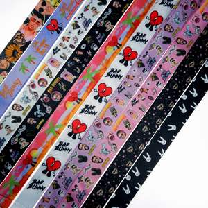 Cartoon stampato Star Singer <span class=keywords><strong>Bad</strong></span> Bunny Long Strap cordino per telefono cordini appesi in poliestere - Product Image 2