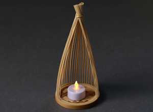 Linterna de Bambú Hecha a Mano, Estilo Japonés Minimalista, Portavelas LED, Decoración para el Hogar, Proveedor de Vietnam - Product Image 1