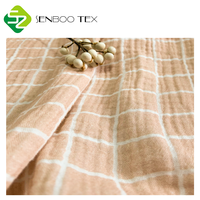 Tissu en mousseline douce tissée légère en coton biologique certifié GOTS 100% imprimé sur mesure double gaze 130 g/m² pour textile pour bébé