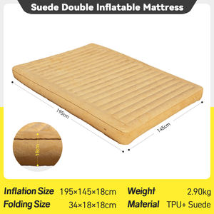 Materasso Gonfiabile Biposto in Tessuto Scamosciato a Trazione Diretta, con Supporto ad Alta Elasticità per Interni ed Esterni. - Product Image 5