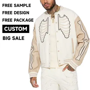 2024 Printed Logo Coats Lightweight Pocket Jacket Nylon Varsity Jackets Custom For Men