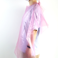 Capes de protection de cheveux, en plastique, biodégradables, durables, pour coupe de cheveux, coloration, coiffure