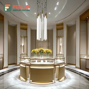 High Visibility Shopping Mall Jewelry Display Cabinet Wood <b>Frame</b> Commercial Store Display Cabinet - Product Image 1