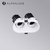 355 degrés rotatif rond Double tête Ip20 pour Mr16Gu10 boîtier Gu10 support de lampe
