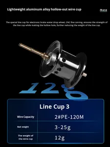 Kit de Carrete de Pesca de Lanzamiento con Mosca <span class=keywords><strong>Abu</strong></span> Improved DC, Módulo DC Universal, Adaptador de Sonido, B4B5P4P5 Jordan Lee, Carrete de Pesca de Lanzamiento con Mosca Derecho - Product Image 4