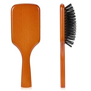 Dark Brown <strong>Rubber</strong> Color <strong>Hair</strong> Massage Styling Tools Scalp Massage <strong>Comb</strong> Anti Static Massage <strong>Comb</strong> - Product Image 2
