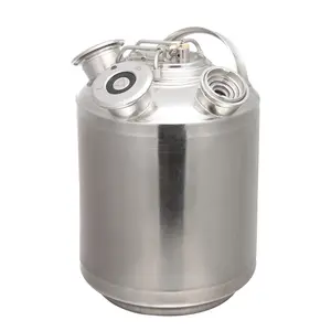 new ss304 Cleaning Keg 1 head / 2 heads / 3 heads 10L Wash Keg For Your Beer Line System washing barrel