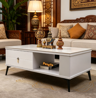 Ensemble de meuble TV et table basse de style nordique moderne, avec une construction durable, pour la maison, le salon, la chambre ou l'hôtel