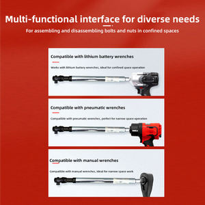 Offset-verlengsleutel Impact Ratchet Extender 1/2 inch 2 in 1 Handmatig Automatisch Multifunctioneel Hoge Torsie Socket Impact - Product Image 5