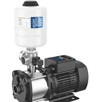 Pompe à eau entièrement automatique haute pression silencieuse en acier inoxydable 304, 1 CV, 2 m³/h, technologie à fréquence variable, garantie 1 an