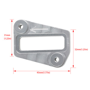 Nouvelle plaque de blocage universelle pour capteur MAF, en aluminium usiné CNC, cache de suppression du capteur de débit d'air pour la réglage des performances du moteur AOSU - Product Image 6