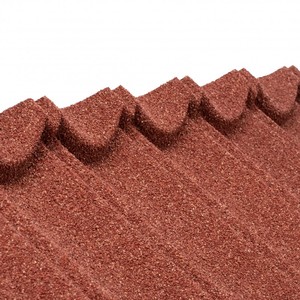 Compre Techos de Lámina para Techos Planos, Tejas Metálicas con Recubrimiento de Piedra, Acero Galvalume de 0.4mm, Tejas Ligeras e Ignífugas para Techos de Villas - Product Image 2