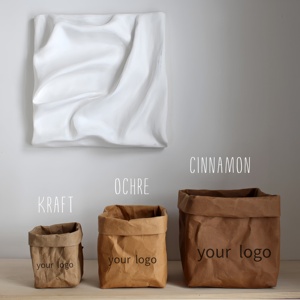Sacs en papier personnalisés en gros pour vêtements, emballages alimentaires, protection des fruits, sacs en papier kraft - Product Image 1