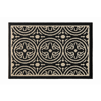 Moderner Luxus-Teppich mit geometrischem Muster, Schwarz-Weißer Teppich im marokkanischen Stil für Wohnzimmer, Bodenmatte für Schlafzimmer als Wohndekoration
