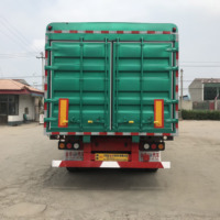 Semi-remorque en acier personnalisée JINFENG, camion fourgon 3 essieux, 50 tonnes, avec clôture, pour marchandises volumineuses, prix usine Hebei, en promotion
