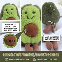 Schattig zacht mini avocado knuffel 4 inch gevuld fruit speelgoed voor tasdecoratie verjaardag cadeau arcade machine prijs direct uit voorraad leverbaar