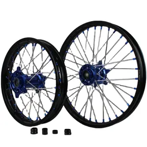 Aluminum alloy 21 19 18 Spoke motorcycle wheel assembly enduro bike wheels for YZ 250