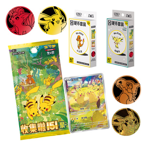 Vente en gros de cartes à collectionner Pokémon authentiques chinoises, lot de 151 figurines anime <span class=keywords><strong>Pikachu</strong></span>, boîte booster, jeux de société - Product Image 6