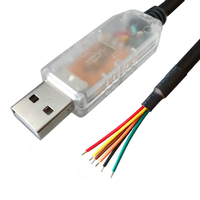 Cable de interfaz serie FTDI Rs485, conector USB transparente de un solo extremo, línea de programación, Cable de Usb-rs485-we-5000-bt para PC