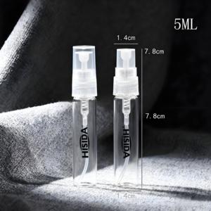 2ml 3ml 5ml 10ml Round <b>Mini</b> Mist <b>Spray</b> Perfume Glass Sample <b>Bottle</b> with Plastic <b>Spray</b> Pump - Product Image 3