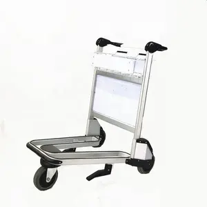 Populaire Item Aluminium Luchthaven Trolley Met Mand En Rem Bagage Trolley