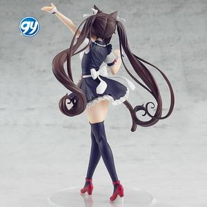 Ganyuan <span class=keywords><strong>Nekopara</strong></span> pour Vanilla Chocolate, figurine en PVC écologique, modèle de collection anime, pose debout avec oreilles de chat, artisanat - Product Image 4