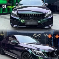 Film de protection de carrosserie de voiture SUV de luxe ASDFilm, brillant, en TPU, effet diamant, vert aurora, hydrophobe, auto-réparant, changeant de couleur, 7,5 mil