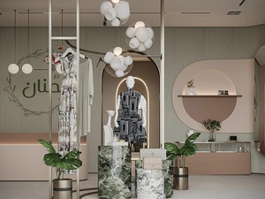 Luxury Men Suit Store Interior Design Service Modern Garment Shopfitting with Bespoke Apparel Retail Display Rack - Product Image 1