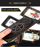 Cartes de tarot personnalisées imprimées sur mesure avec guide, impression et emballage personnalisés, jeu de tarot oracle à bords dorés