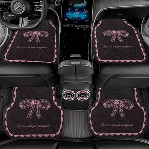 Tapis de sol de voiture avec anneaux métalliques, design de dessin animé, siège conducteur, anti-salissure, antidérapant, ensemble complet, toutes saisons, OLIVER, vente en gros - Product Image 4
