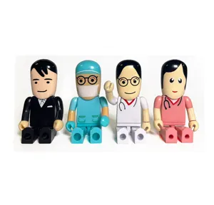 Dibujos animados Doctor Shape Pen Drive 2,0 3,0 4GB 8GB 16GB 32GB 64GB 128GB 256GB Regalo promocional del Hospital Finura llavero USB stick