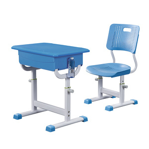 Mingzhong Childrens <b>Study</b> <b>Desk</b> And Chair Set Height Adjustable For School Use Plastic Material - Product Image 2