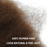 Cheveux vierges brésiliens Gladys, couleur naturelle # 4 # 27 # 30 mèches de cheveux humains afro crépus en vrac pour tresses et extensions de cheveux pour dreadlocks