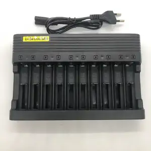 Умное зарядное устройство для литиевых батарей, 10 ячеек USB, зарядная станция, подставка, зарядное устройство soshine для аккумуляторов 18650, li-ion 16340, 14500