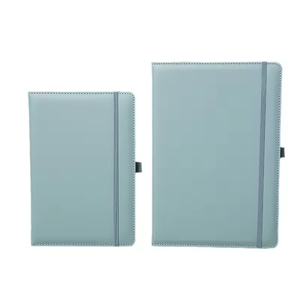 Carnet à sangle A5/B5 de haute qualité en gros, logo personnalisé, en PU coloré, 100 feuilles, reliure cousue, fournitures scolaires, cadeau - Product Image 4