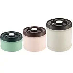 304 Stainless Steel Vacuum Sealed Jar Press Button Storage Box Light-Proof Coffee Bean Tea Tin