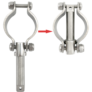 قارب الفولاذ المقاوم للصدأ <span class=keywords><strong>Rowlock</strong></span> الجانب جبل خط مقبس Oarlock اليخت البحري - Product Image 1