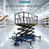 Plateforme élévatrice à ciseaux électrique autopropulsée 500 kg, plateforme de levage hydraulique mobile avec siège, 6 m, protection IP54, pour vergers, serres, fruits