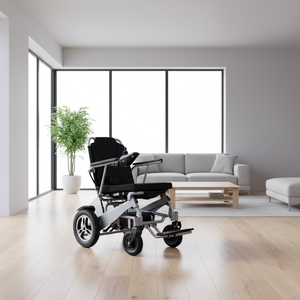 Kursi Roda Listrik Lipat Ringan Merek CT Grosir, Peralatan Rehabilitasi Elektronik untuk Penyandang Disabilitas - Product Image 4