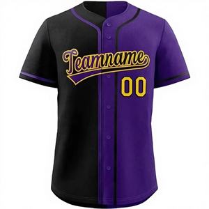 Camiseta de Béisbol para Hombre, Transpirable, de Secado Rápido, con Estampado por Sublimación, Cuello en V, 100% Poliéster, OEM, Venta al por Mayor, Nuevas Camisetas, Diseños de 300g - Product Image 1