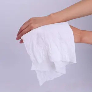 100件20 * 22厘米100% 棉粘胶压缩小脸手巾餐厅浴室一次性魔术手巾