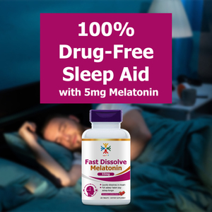Private Label Fast Dissolve Melatoinin Tablets with Drug Free Sleep Aid Melatonin Promotes Sleep Quality Fall Asleep Faster - Product Image 3