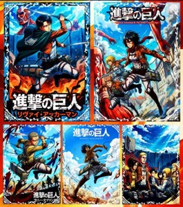 XINGHE Collezione Carte da Gioco L'attacco dei Giganti - Carte Rare di Mikasa Ackerman e <span class=keywords><strong>Armin</strong></span> - Gioco AOT per Bambini, Hobby, Regali, Giocattoli - Product Image 5